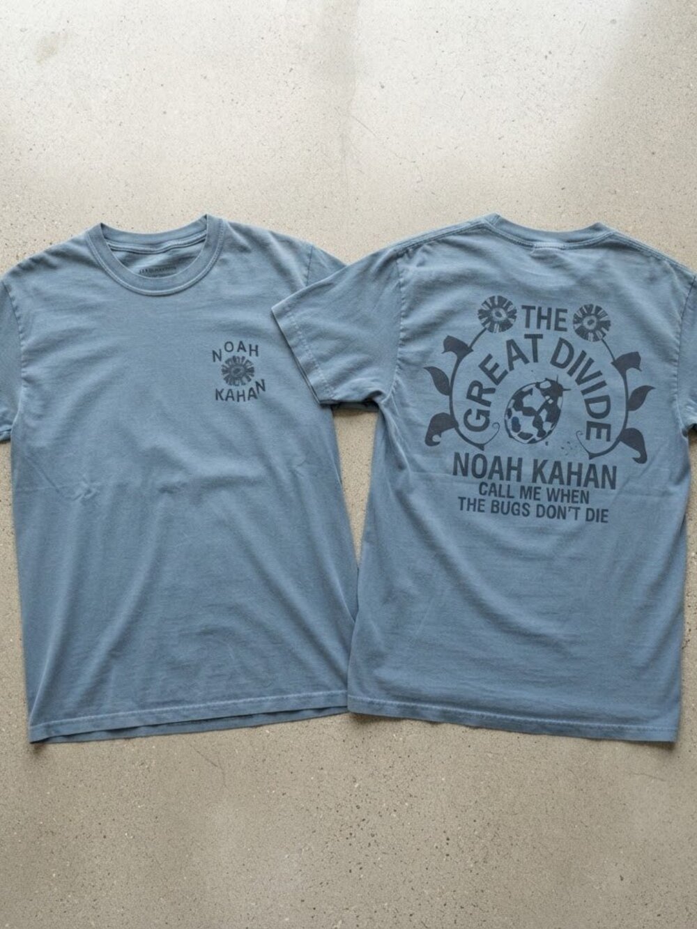 Noah Kahan The Great Divide Tour 2026 Blue Graphic T-Shirt Unisex S-4XL